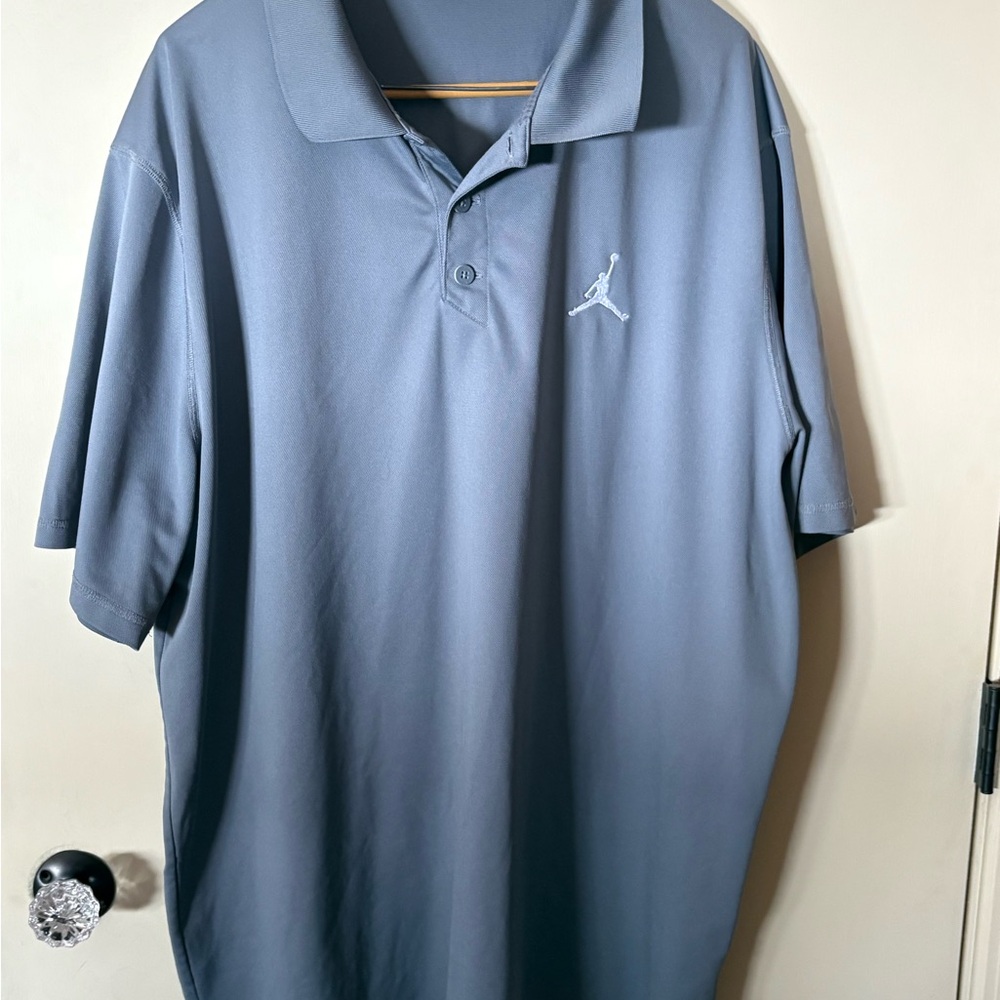 Men's Jordan Jumpman 4 XLT Charcoal Polo Shirt